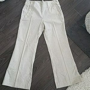 Flare cotton with stripe pant